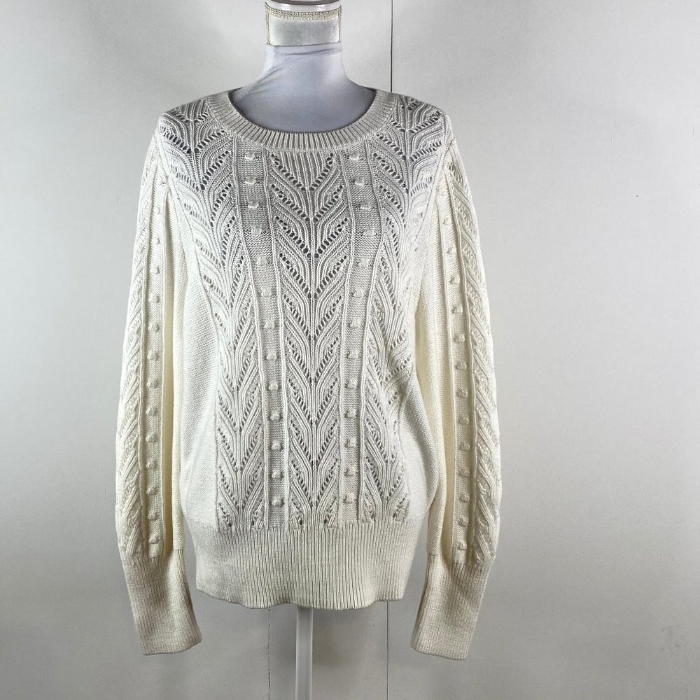 A new day women crew sweater size x large  cream